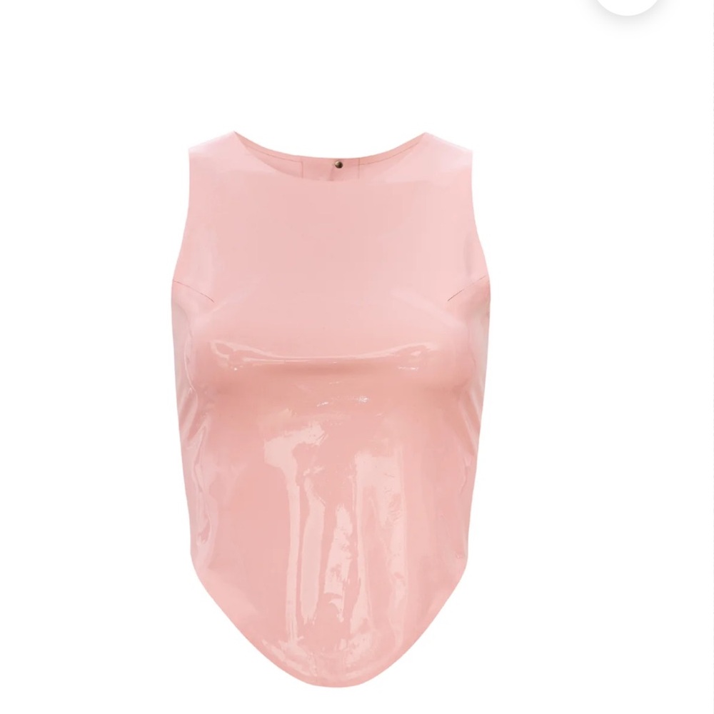 Miaou jinx corset Tank Top in candy pink